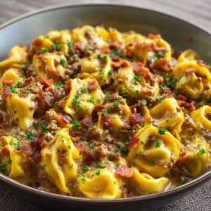 Bacon Cheeseburger Tortellini