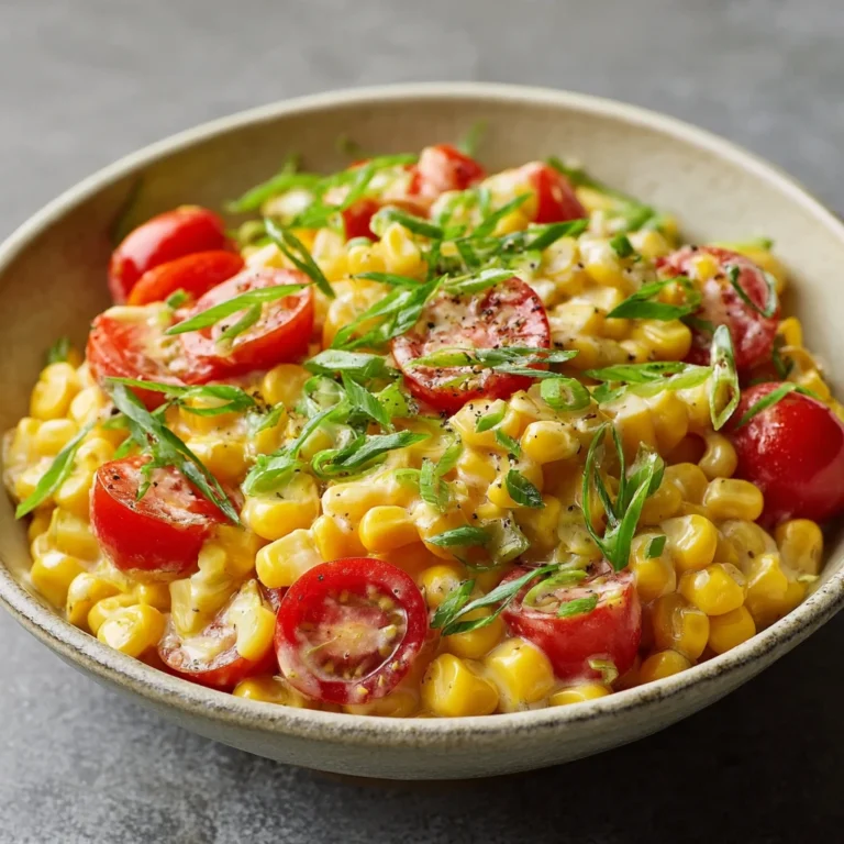 Creamy Corn Tomato Summer Salad Perfect Warm Days