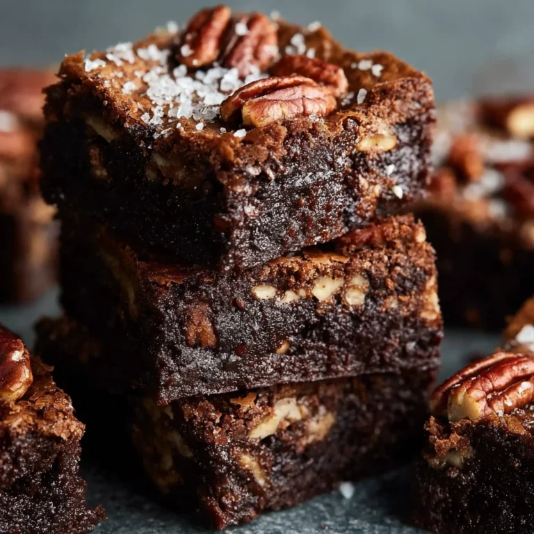 Decadent Salted Pecan Pie Brownies That Wow Every