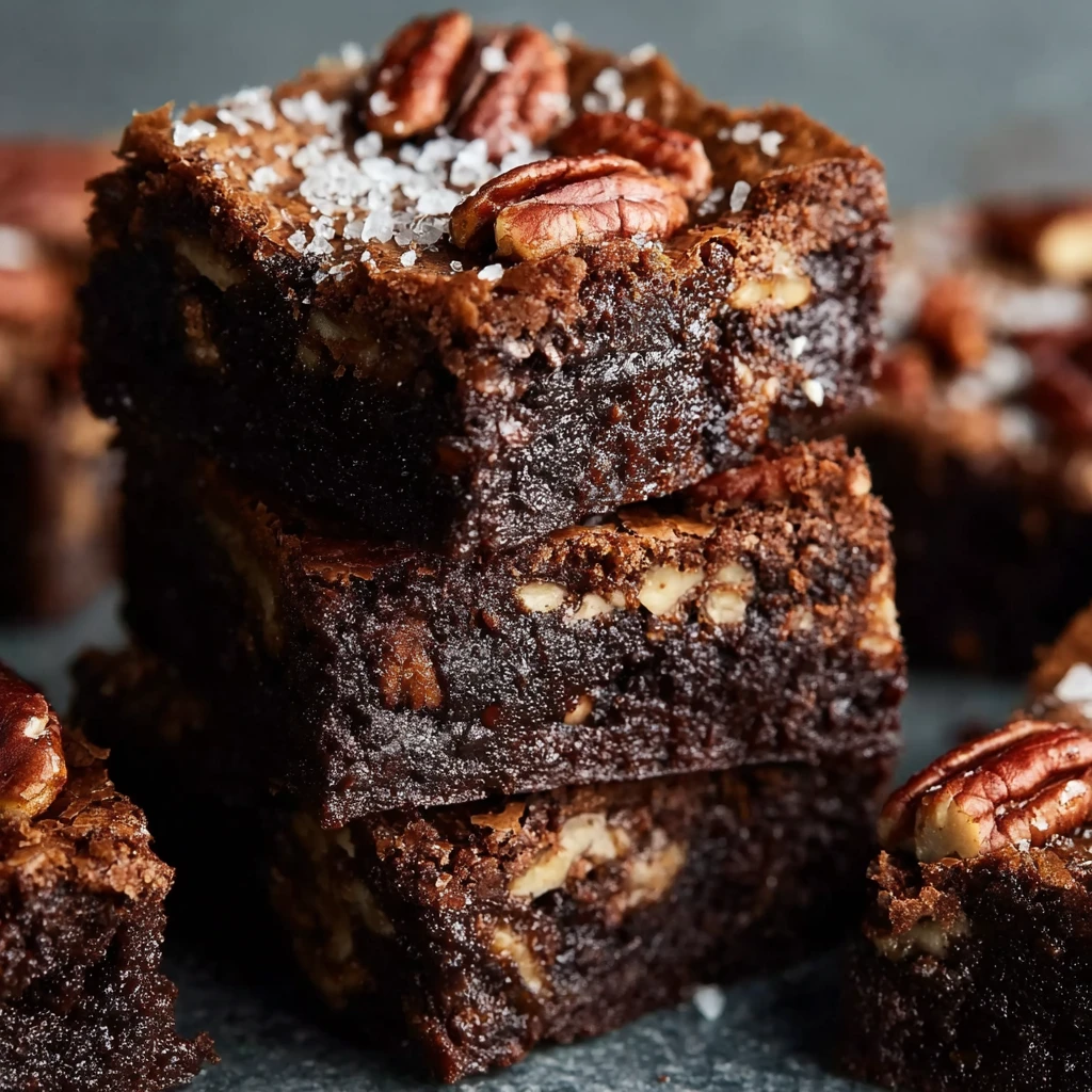 Decadent Salted Pecan Pie Brownies That Wow Every
