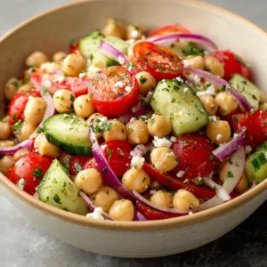 Delicious Mediterranean Chickpea Salad for a Healthy Meal
