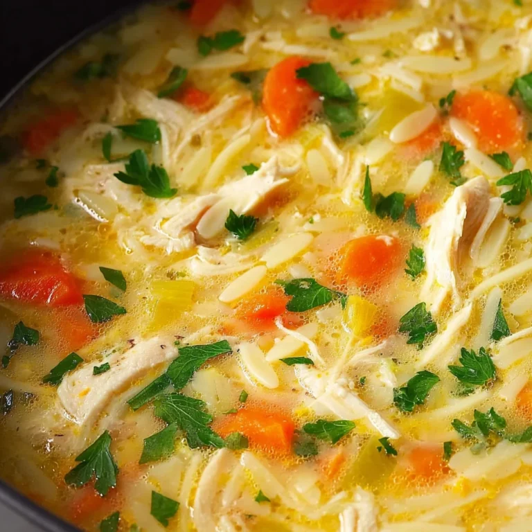 Avgolemono Greek Lemon Chicken Soup