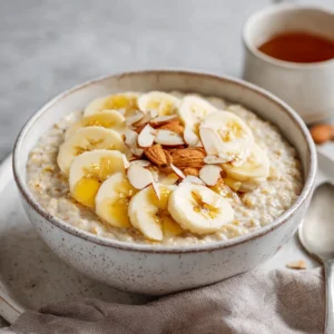 Banana Almond Oat Bowl: Delicious & Healthy Breakfast