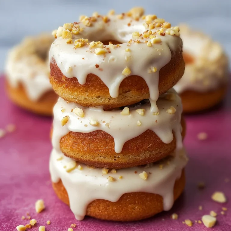 Banana Donuts Cinnamon Cream Cheese Frosting