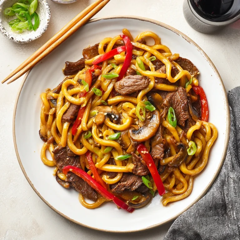 Beef Udon Stirfry