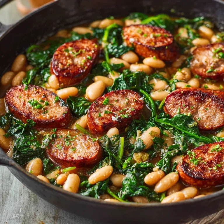 Chicken Sausage White Bean Skillet