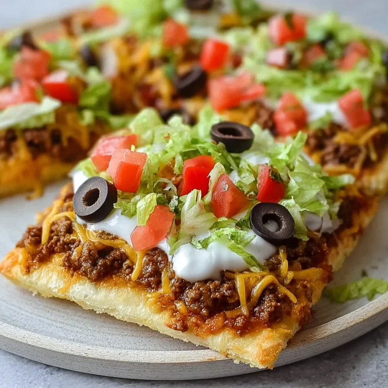 Crescent Roll Taco Pizza