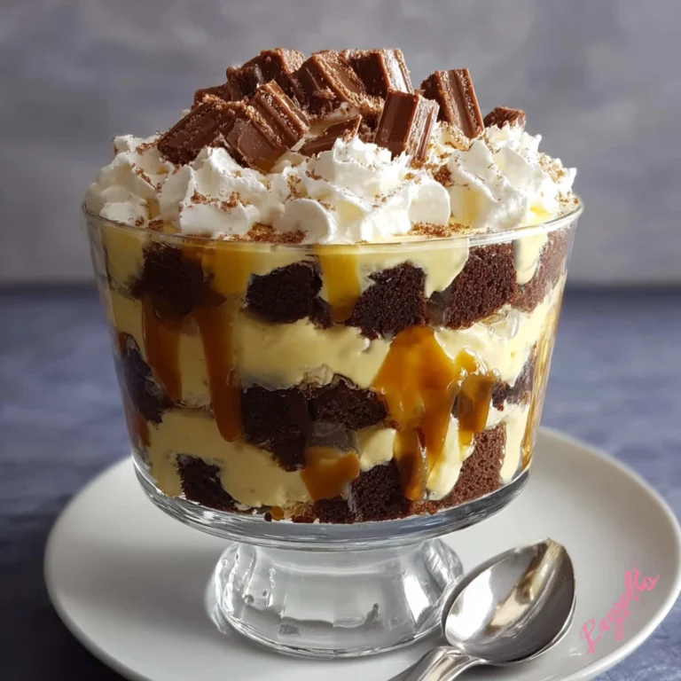 Caramel Cheesecake Brownie Trifle Delight