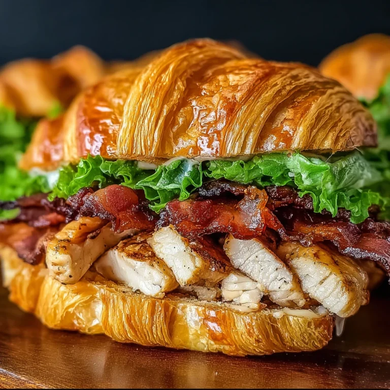 Chicken Caesar Croissant Sandwich