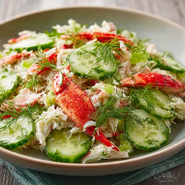 Chilled Cucumber Crab Salad