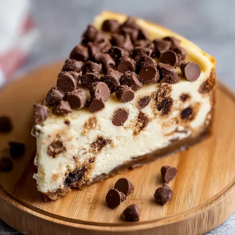 Chocolate Chip Cookie Dough Cheesecake