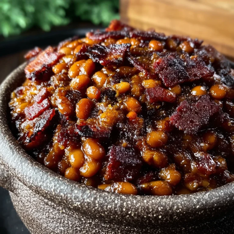 Comforting Crockpot Baked Beans Bacon Brown Sugar Recipe