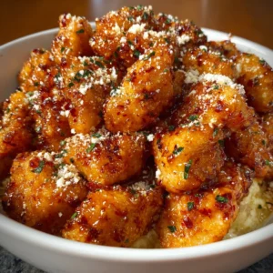 Cottage Cheese Parmesan Firecracker Chicken