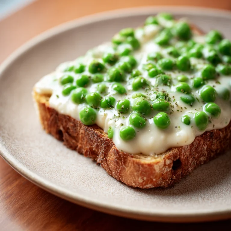Creamed Peas Toast