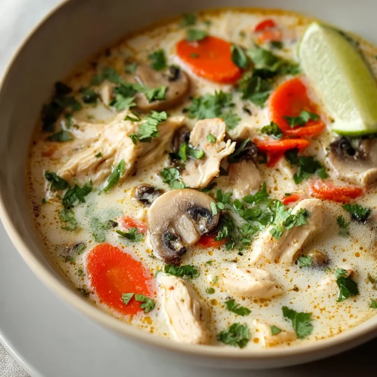 Creamy Crockpot Thai Coconut Chicken Soup Recipe