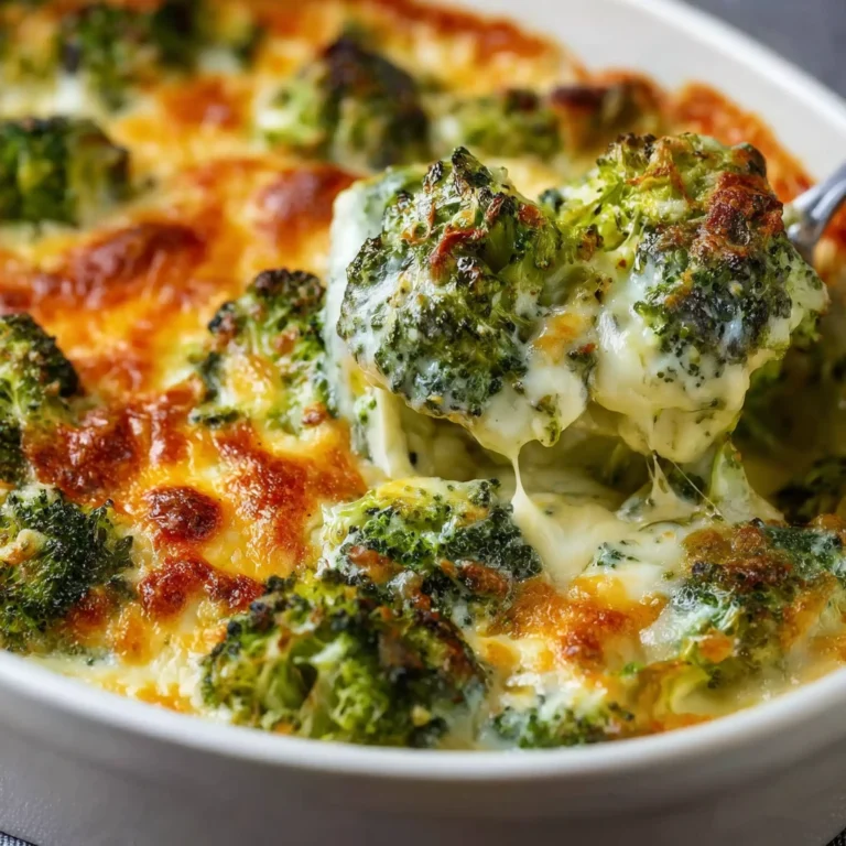 Creamy Spinach Broccoli Cheese Casserole