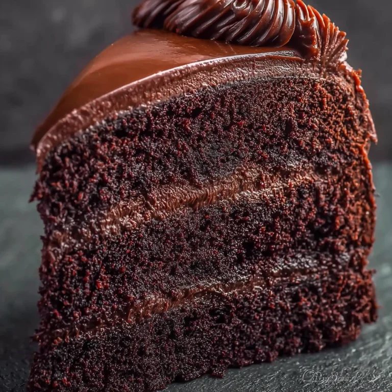 Dark Chocolate Lovers Dream Mount Doom Cake