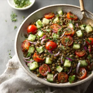 Delicious Mediterranean Lentil Salad for a Healthy Meal