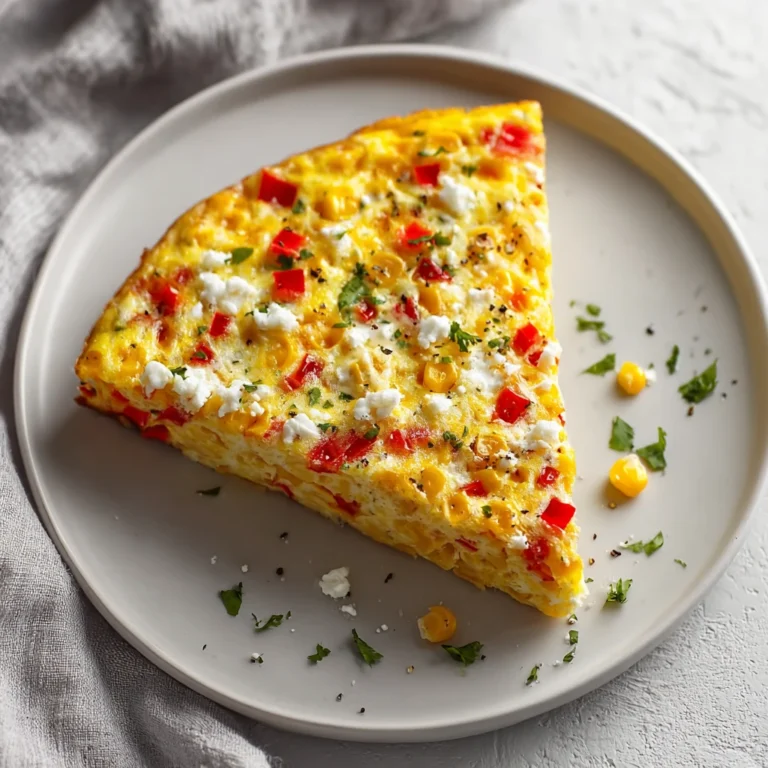 Mexican Street Corn Frittata Flavorful Brunch Idea