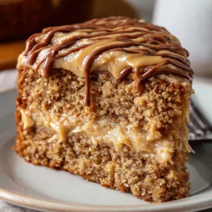 Easy Peanut Butter Banana Cake Recipe