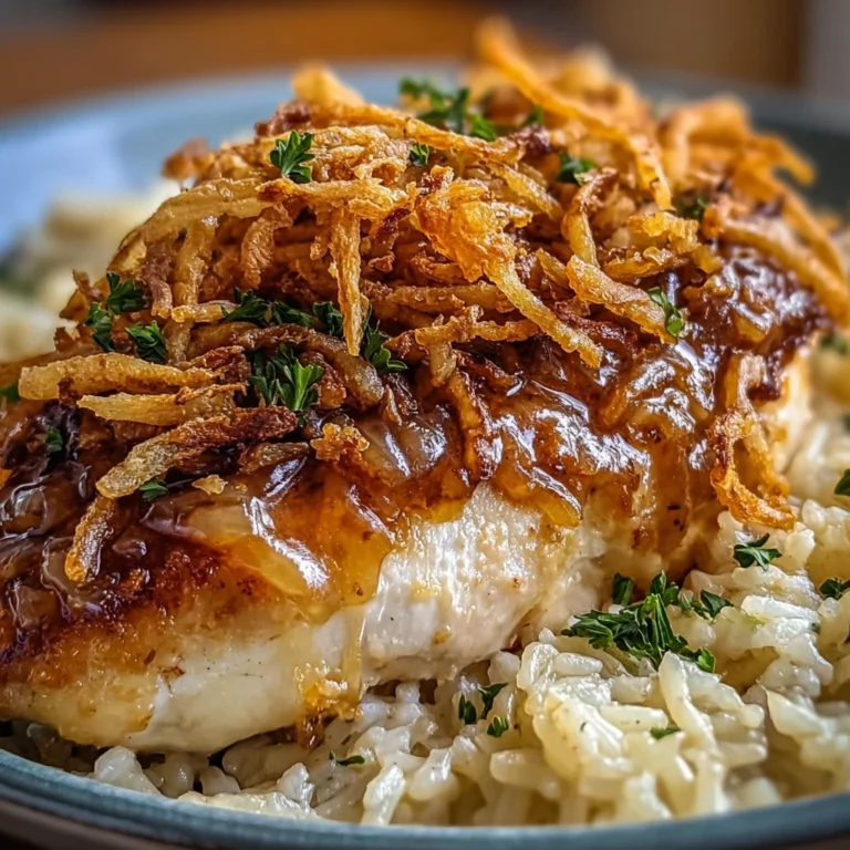Enjoy Comfort French Onion Chicken Rice Tonight