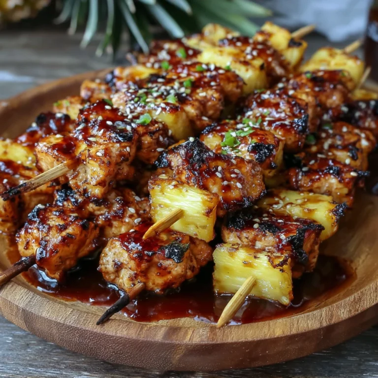 Flavorful Grilled Hawaiian Pineapple Chicken Kabobs Recipe Teriyaki