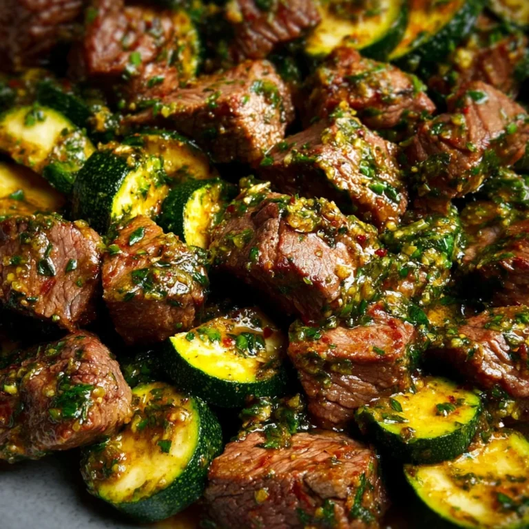Garlic Butter Steak Bites Zucchini