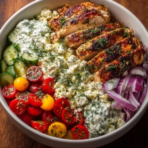 Greek Chicken Bowls