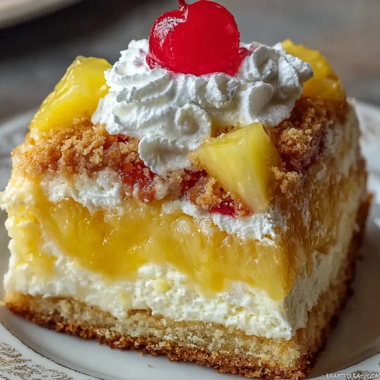 Hawaiian Pineapple Cake Delight