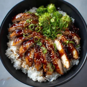 Honey Teriyaki Chicken & Rice Bowls