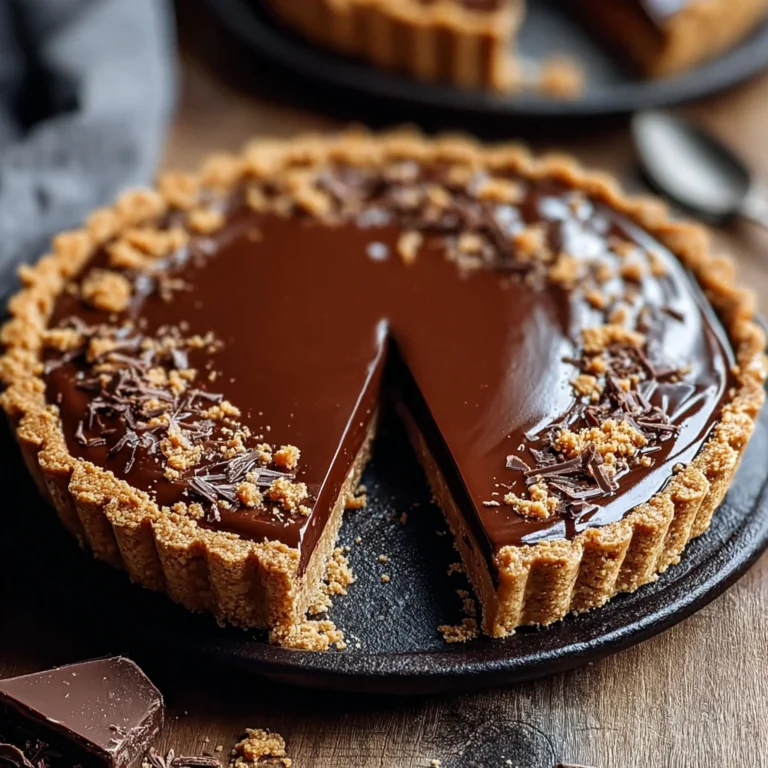 Indulge This Nobake Chocolate Biscoff Tart Delight
