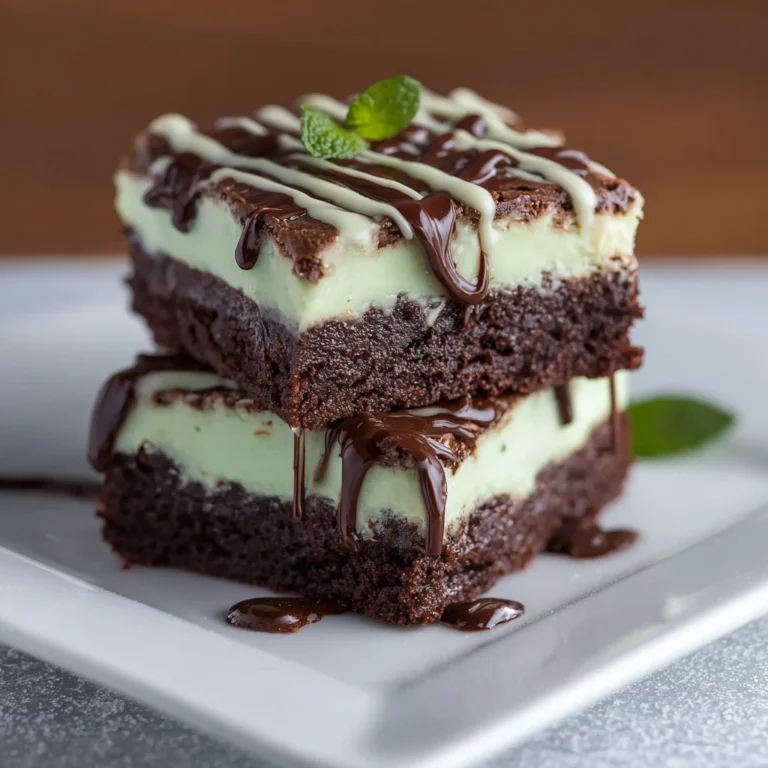 Irish Mint Brownies