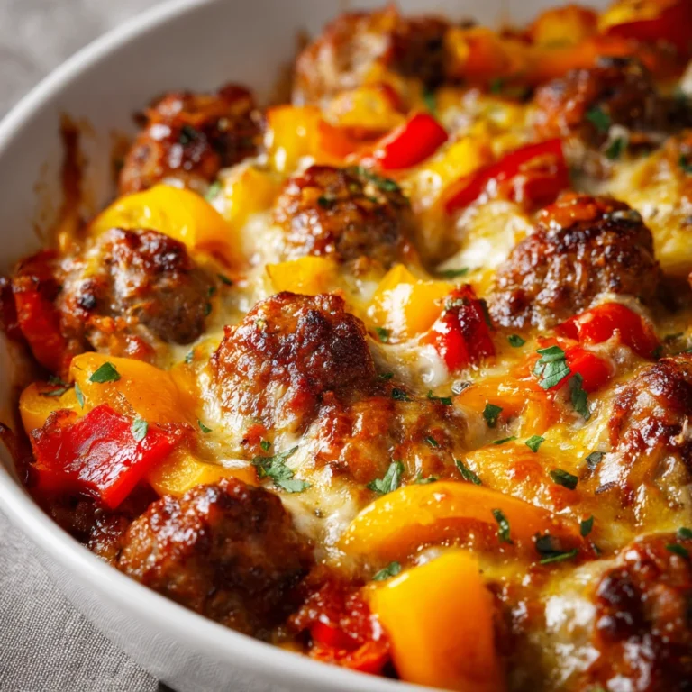 Italian Sausage Pepper Casserole