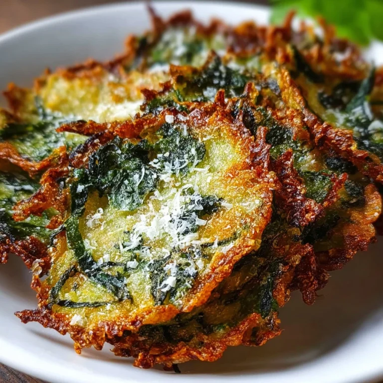 Keto Spinach Parmesan Crisps