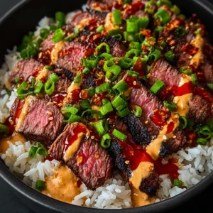 Korean BBQ Steak Rice Bowls