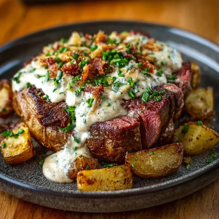 Loaded Steak Potato Ultimate Comfort Food Dinner