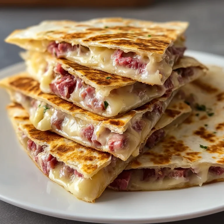 Make Irresistible Corned Beef Swiss Reuben Quesadillas Today