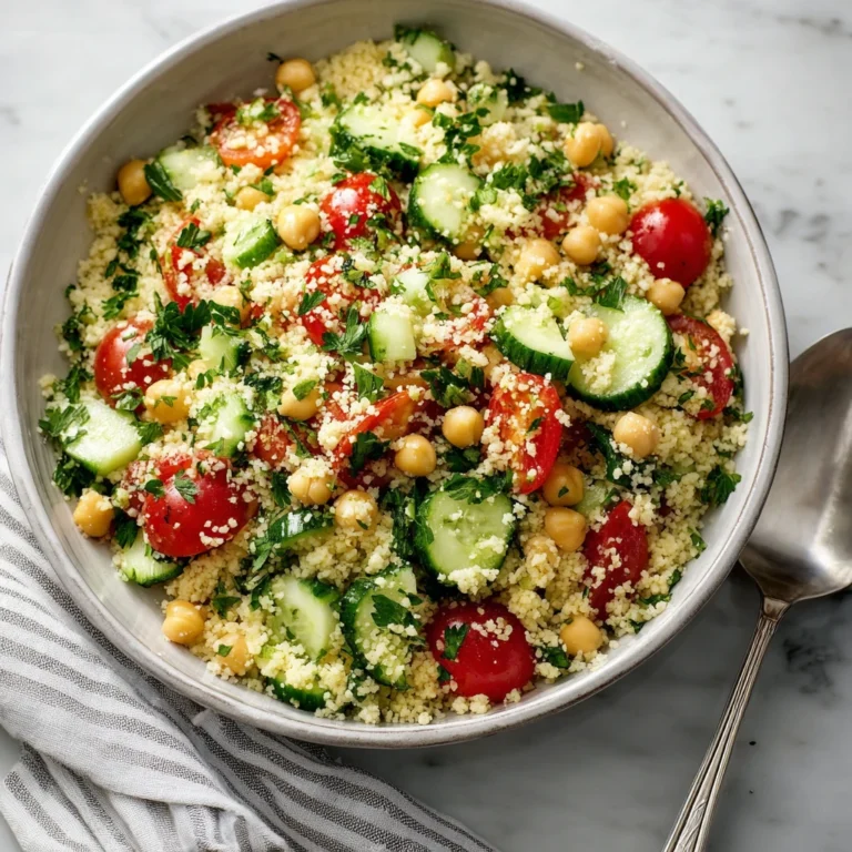 Mediterranean Spring Couscous Salad Fresh Recipe