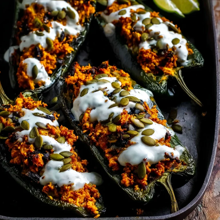 Mexican Stuffed Poblano Peppers