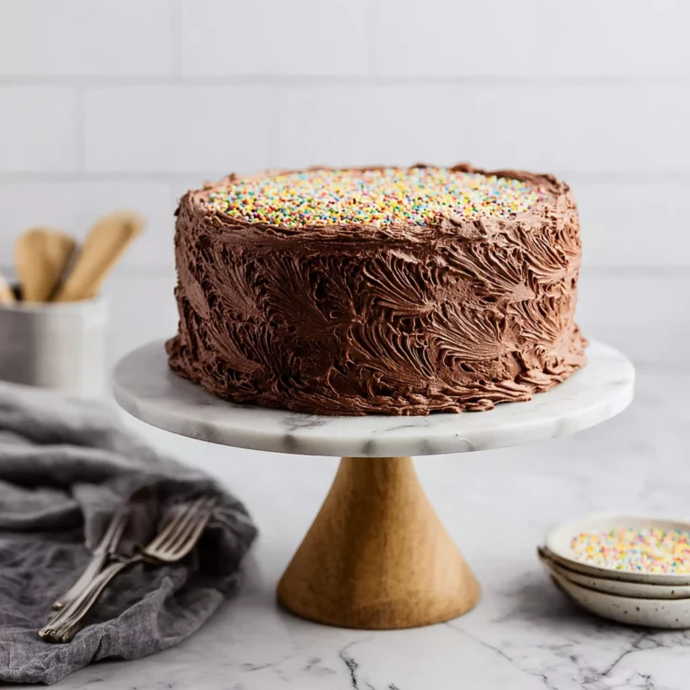 Moist Yellow Cake Chocolate Sour Cream Frosting