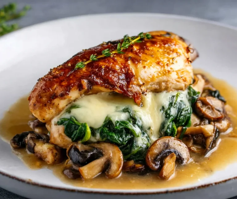 Mushroom Stuffed Chicken Breast