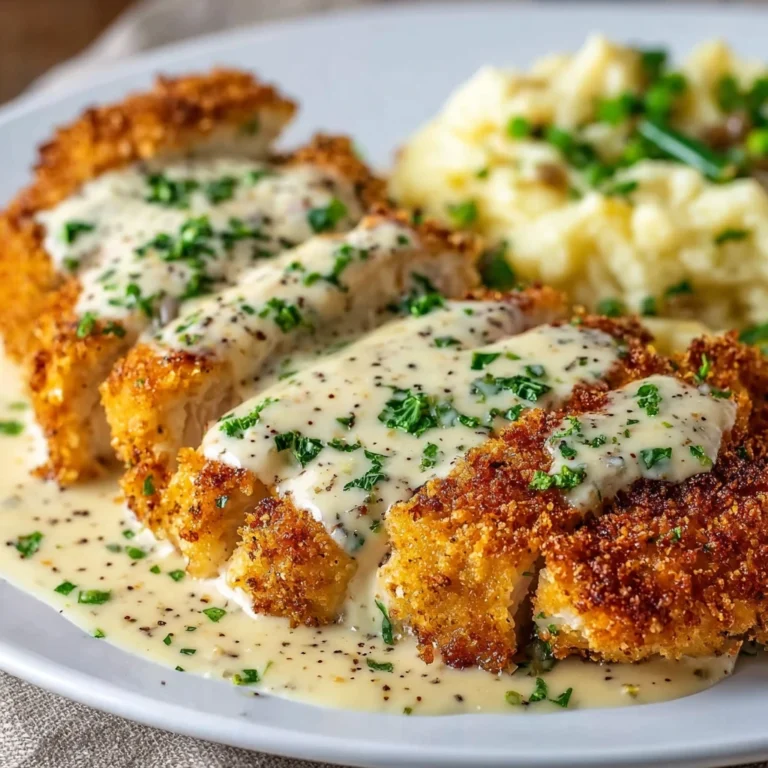 Parmesan Crusted Chicken Creamy Garlic Sauce Family Dinner