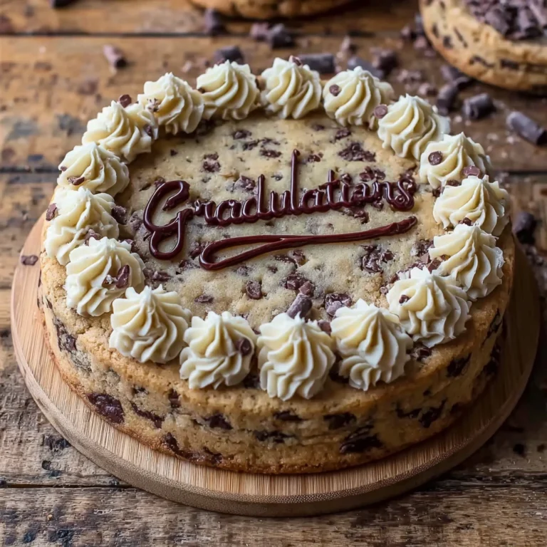 Perfect Graduation Cookie Cake Recipe Elegant Buttercream Message