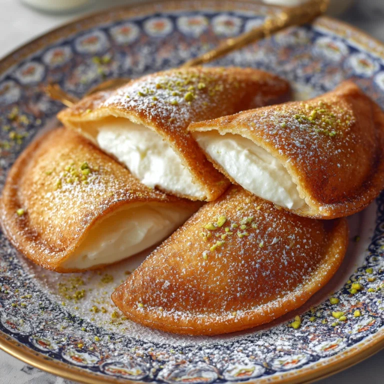 Qatayef Stuffed Fried Pancakes