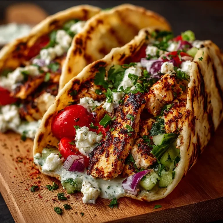 Mediterranean Chicken Tacos