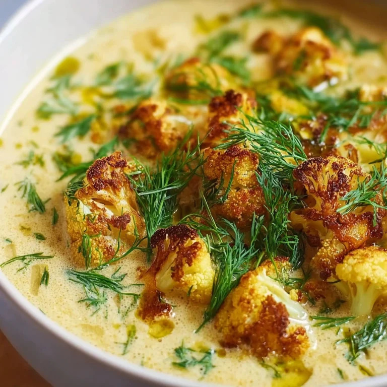 Rich Mediterranean Cauliflower Soup