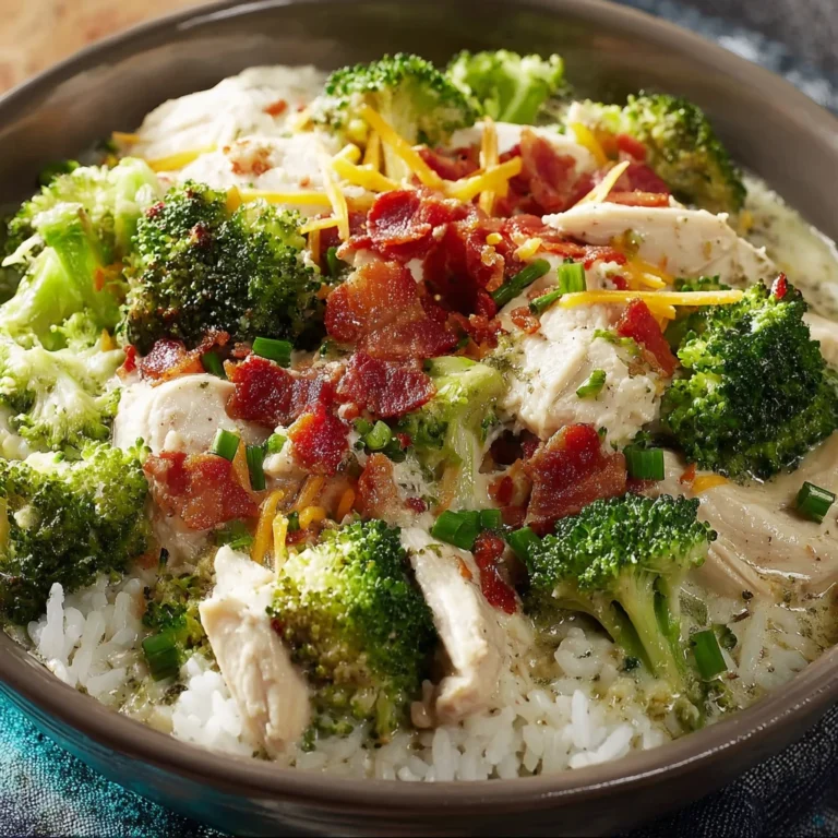 Slowcooker Loaded Broccoli Chicken
