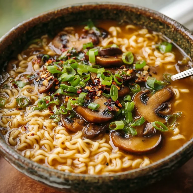 Spicy Mushroom Ramen Noodles