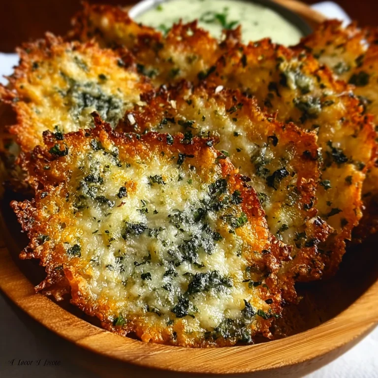 Spinach Dip Cheese Crisps
