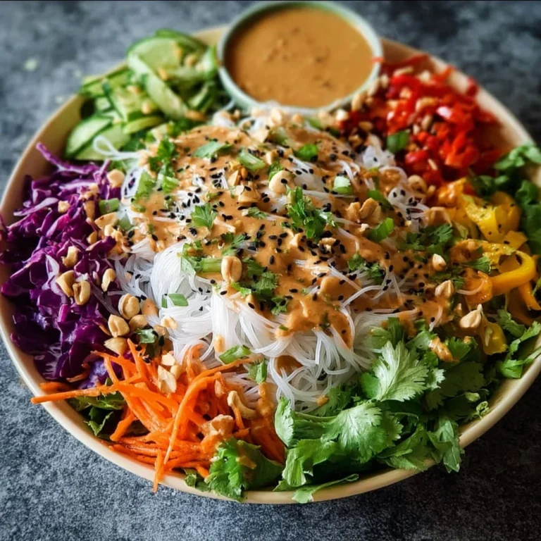 Spring Roll Salad Peanut Dressing